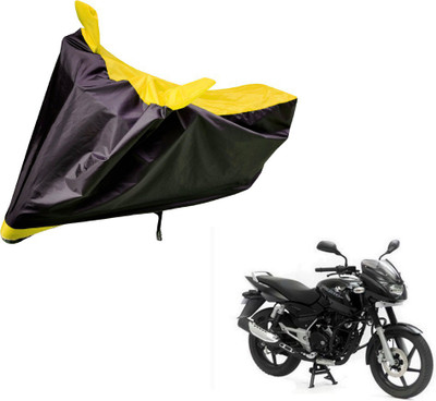 Auto Hub Two Wheeler Cover for Bajaj(Pulsar 150, Black, Yellow)