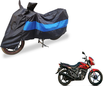 Auto Hub Two Wheeler Cover for TVS(Flame DS 125, Black, Blue)
