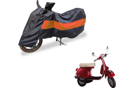 Auto Hub Two Wheeler Cover for LML(Star Euro, Black, Orange)