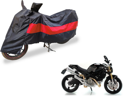 Amanzo Two Wheeler Cover for Ducati(Monster 82, Black, Red)