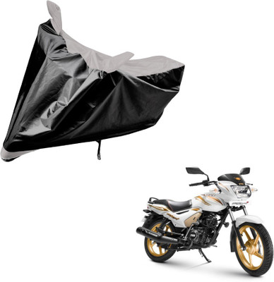 Auto Hub Two Wheeler Cover for TVS(Star City, Black, Silver)