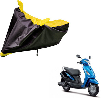 Auto Hub Two Wheeler Cover for Suzuki(Zeus, Black, Yellow)