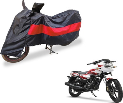 Auto Hub Two Wheeler Cover for TVS(Phoenix 125, Black, Red)