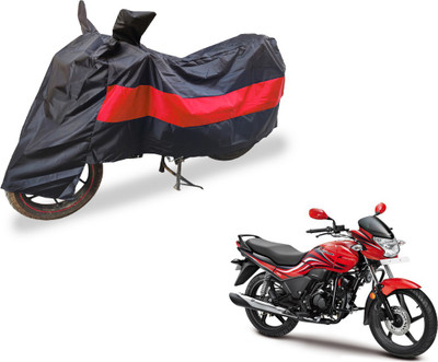 Auto Hub Two Wheeler Cover for Hero(Passion Xpro, Black, Red)