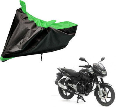 Auto Hub Two Wheeler Cover for Bajaj(Pulsar, Black, Green)