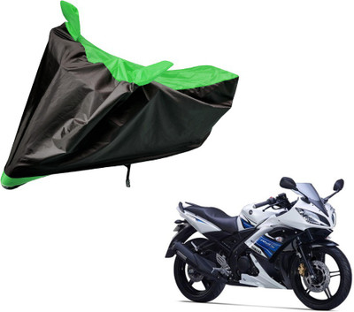 Amanzo Two Wheeler Cover for Yamaha(YZF R15 S, Black, Green)