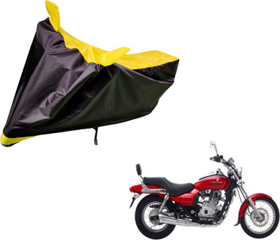 Auto Hub Two Wheeler Cover for Bajaj(Avenger 220 DTS-i, Black, Yellow)