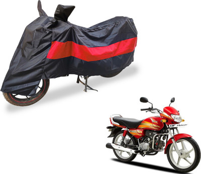Flipkart SmartBuy Two Wheeler Cover for Hero(HF Deluxe, Black, Red)