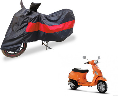 Auto Hub Two Wheeler Cover for Universal For Bike(Vespa SXL, Black, Red)