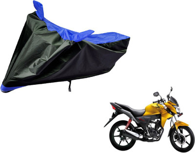 Auto Hub Two Wheeler Cover for Honda(CB Twister, Black, Blue)
