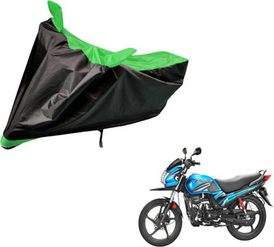 Auto Hub Two Wheeler Cover for Hero(Passion Pro TR, Black, Green)