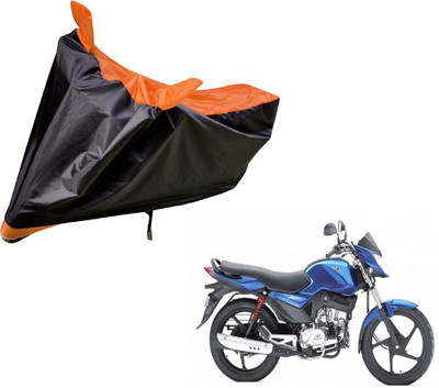 Auto Hub Two Wheeler Cover for Mahindra(Stallio, Black, Orange)