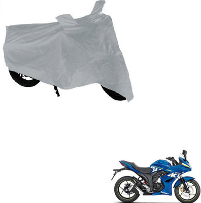 AuTO ADDiCT Waterproof Two Wheeler Cover for Suzuki(Gixxer SF, Silver)