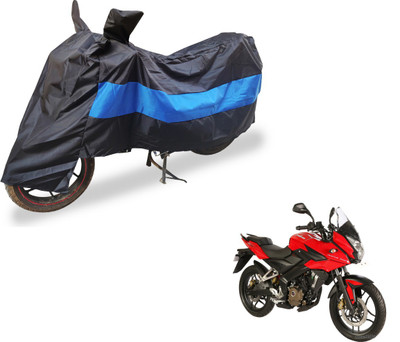 Flipkart SmartBuy Two Wheeler Cover for Bajaj(Pulsar, Black, Blue)