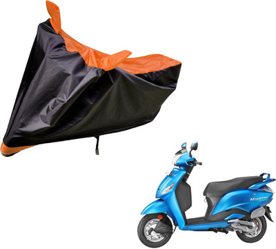 Auto Hub Two Wheeler Cover for Hero(Maestro, Black, Orange)