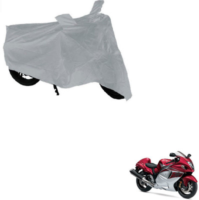AuTO ADDiCT Waterproof Two Wheeler Cover for Suzuki(Silver)