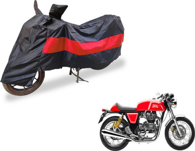Auto Hub Two Wheeler Cover for Royal Enfield(Continental GT, Black, Red)