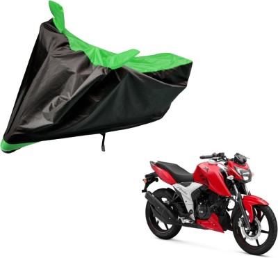 Amanzo Two Wheeler Cover for TVS(Apache RTR 160, Black, Green)