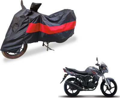 Auto Hub Two Wheeler Cover for Yamaha(SZ-S, Black, Red)