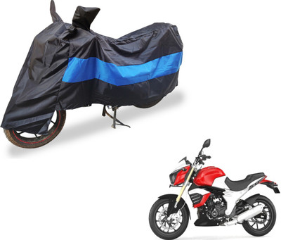 Flipkart SmartBuy Two Wheeler Cover for Mahindra(Mojo, Black, Blue)
