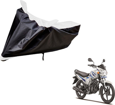 Auto Hub Two Wheeler Cover for Suzuki(Hayate, Black, White)