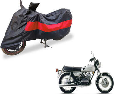 Auto Hub Two Wheeler Cover for Yamaha(RD 350, Black, Red)