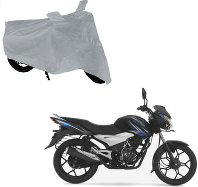 AuTO ADDiCT Waterproof Two Wheeler Cover for Bajaj(Discover 150 f, Silver)
