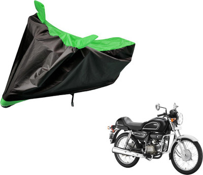 Amanzo Two Wheeler Cover for Hero(Splendor Pro Classic, Black, Green)