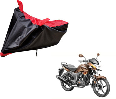Auto Hub Two Wheeler Cover for Hero(Hunk, Black, Red)