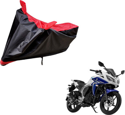Auto Hub Two Wheeler Cover for Yamaha(Fazer, Black, Red)