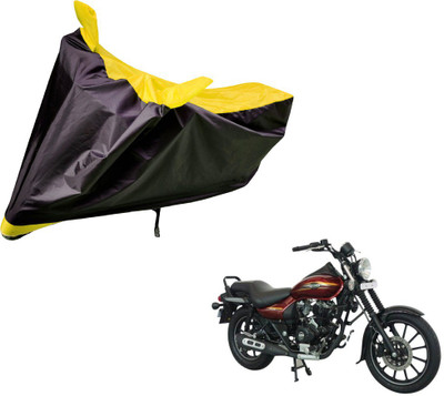 Amanzo Two Wheeler Cover for Bajaj(Avenger 150 Street, Black, Yellow)