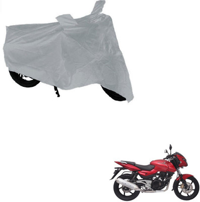AuTO ADDiCT Waterproof Two Wheeler Cover for Bajaj(Pulsar 150, Silver)