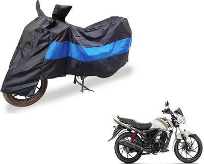 Auto Hub Two Wheeler Cover for Suzuki(Sling Shot Plus, Black, Blue)