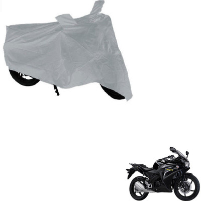 AuTO ADDiCT Waterproof Two Wheeler Cover for Honda(CBR 150R, Silver)