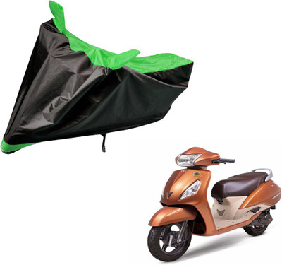 Auto Hub Two Wheeler Cover for TVS(Jupiter, Black, Green)