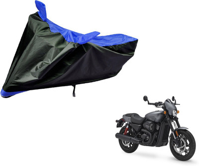 Auto Hub Two Wheeler Cover for Harley Davidson(Black, Blue)
