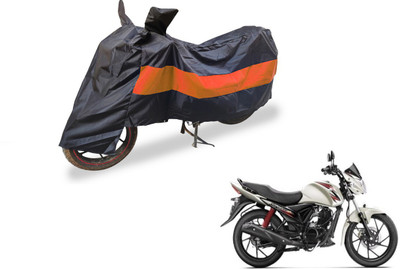 Amanzo Two Wheeler Cover for Suzuki(Sling Shot Plus, Black, Orange)