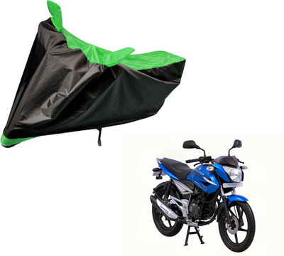 Auto Hub Two Wheeler Cover for Bajaj(XCD 125cc, Black, Green)