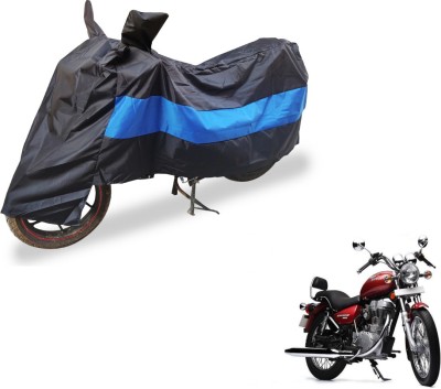 Auto Hub Two Wheeler Cover for Royal Enfield(Thunderbird 500, Black, Blue)