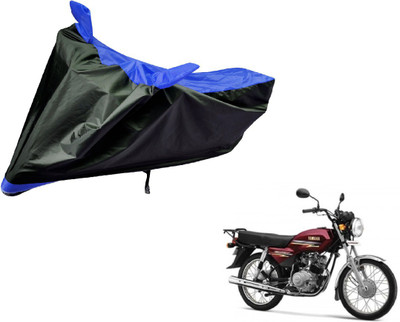 Auto Hub Two Wheeler Cover for Yamaha(Crux, Black, Blue)