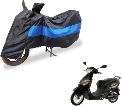 Auto Hub Two Wheeler Cover for Hero(Electric Zippy, Black, Blue)
