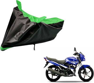 Auto Hub Two Wheeler Cover for Yamaha(Gladiator, Black, Green)