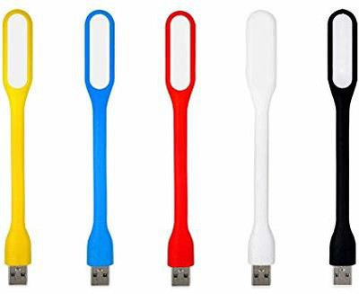 GADGETSMORE LED LIGHT Combo Pack of 5 Piece Flexible, Portable, Bendable USB LED Lights for Your Laptop Led Light(Multicolor)