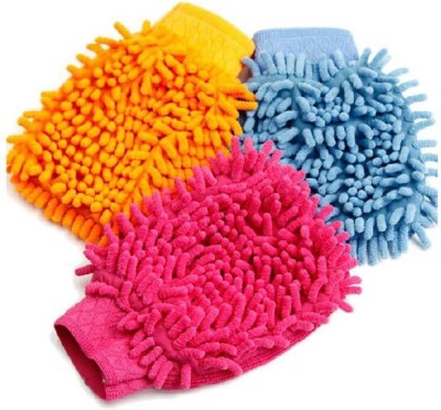 Gentle e kart Microfiber Vehicle Washing  Sponge(Pack Of 3)