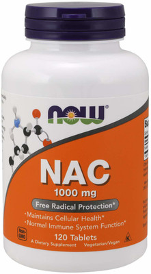 Now Foods N - Acetyl Cysteine 1000 Mg Free Radical Protection Tablets(120 No)