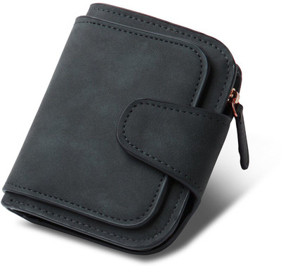 Inovera Women Casual Black Artificial Leather Wallet(6 Card Slots)