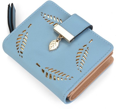 Inovera Women Blue Artificial Leather Wallet(5 Card Slots)