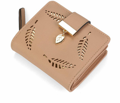 Inovera Women Khaki Artificial Leather Wallet(5 Card Slots)