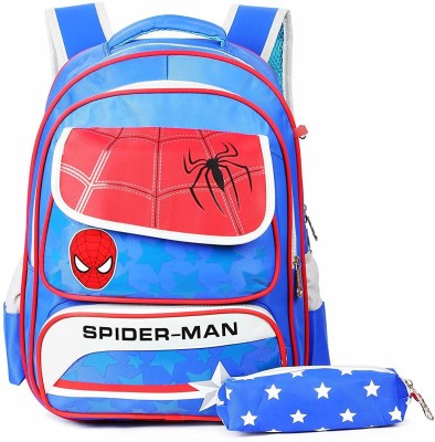 Online World School Backpack Waterproof 3D Kids Backpack Comic School Bag 25 L Backpack(Blue)