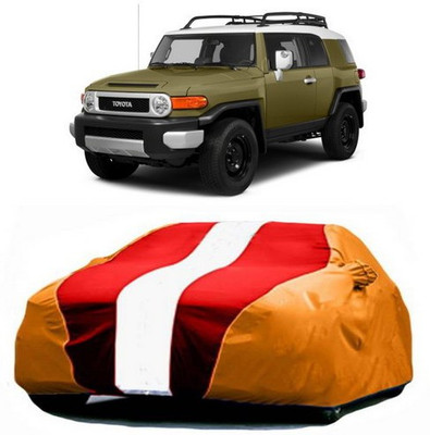 XGuard Car Cover For Toyota Cruiser (With Mirror Pockets)(Red, Orange)